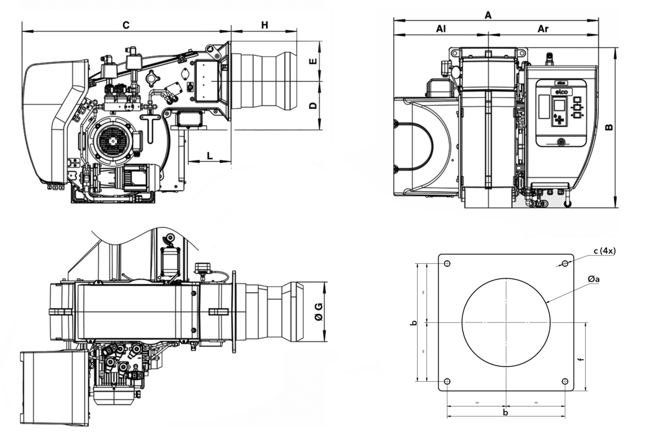 Горелка ELCO EK EVO 7.3600 gl-e