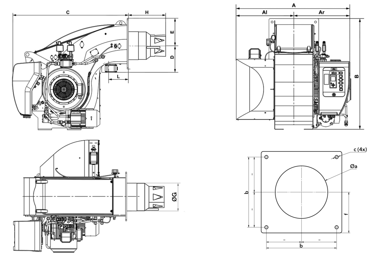 Горелка ELCO EK EVO 9.8700 gl-euf
